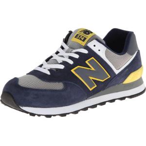 imageNew Balance Mens 574 V1 CoreNavyYellowGrey