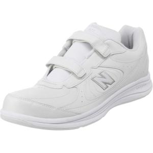 imageNew Balance Mens 577 V1 Hook and Loop Walking ShoeWhiteWhite