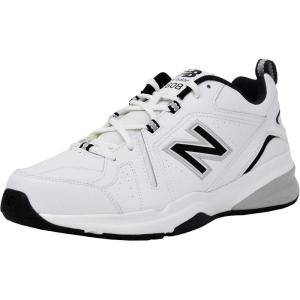 imageNew Balance Mens 608 V5 Casual Comfort Cross TrainerWhiteBlackSilver Metallic