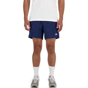 imageNew Balance Mens Athletics Stretch Woven Short 5quotNb Navy