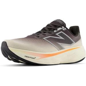 imageNew Balance Mens Fresh Foam X 1080 V14 Running ShoeBlack CementAngoraHot Mango
