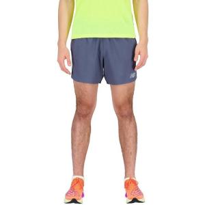 imageNew Balance Mens Impact Run 5 Inch Short Blue SmallCosmic Pineapple