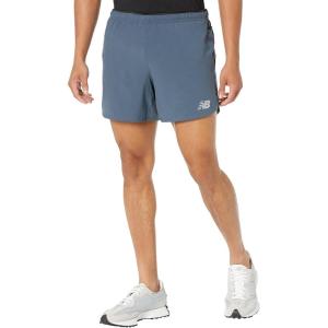 imageNew Balance Mens Impact Run 5 Inch Short Blue SmallThunder