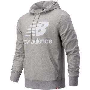 imageNew Balance Mens NB Essentials Stacked Logo Pullover HoodieAthletic Grey