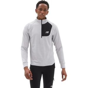 imageNew Balance Mens Nb Heat Grid Half Zip 22Athletic Grey