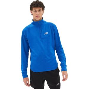 imageNew Balance Mens Nb Heat Grid Half Zip 22Cobalt Heather