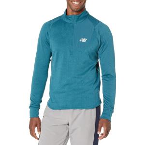 imageNew Balance Mens Nb Heat Grid Half Zip 22Dark Moonstone Heather