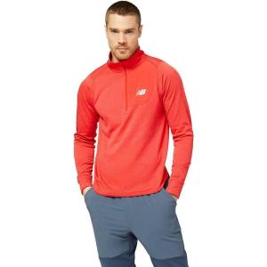 imageNew Balance Mens Nb Heat Grid Half Zip 22True Red Heather