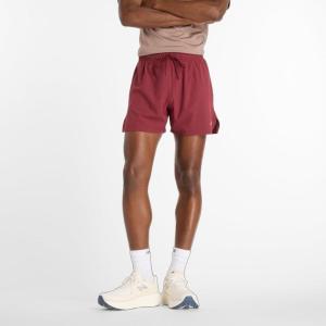 imageNew Balance Mens RC Short 5quotMonarch Burgundy