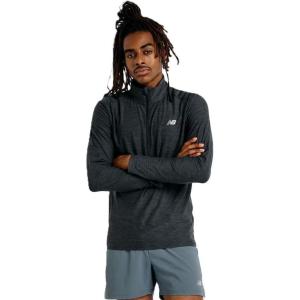 imageNew Balance Mens Space Dye 14 ZipBlack Heather