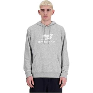 imageNew Balance Mens Sport Essentials Fleece Logo HoodieAthletic Grey