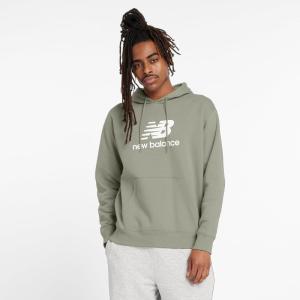 imageNew Balance Mens Sport Essentials Fleece Logo HoodieOlivine