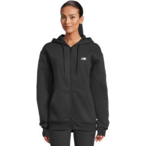 imageNew Balance Mens Sport Essentials Logo Fleece Full ZipBlack