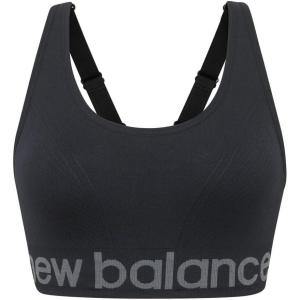imageNew Balance Seamless Cami Sports Bra Adjustable Straps with Keyhole BreathabilityBlack