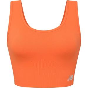 imageNew Balance Seamless Longline Sports Bra with Enhanced Support StrapsBold Citrus
