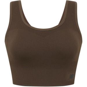 imageNew Balance Seamless Longline Sports Bra with Enhanced Support StrapsChocolate Brown