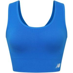 imageNew Balance Seamless Longline Sports Bra with Enhanced Support StrapsElectric Blue