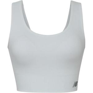 imageNew Balance Seamless Longline Sports Bra with Enhanced Support StrapsMunsell White