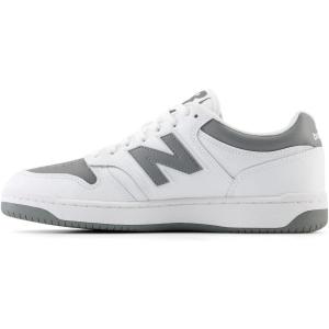 imageNew Balance Unisex Adult BB480 V1 Court SneakersWhiteHarbor GrayWhite