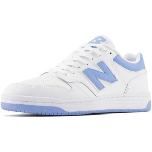imageNew Balance Unisex Adult BB480 V1 Court SneakersWhiteTeam CarolinaLight Aluminum