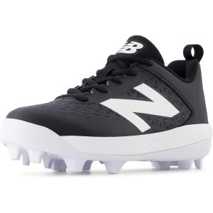 imageNew Balance UnisexChild 4040 V8 RubberMolded Baseball ShoeBlackWhite