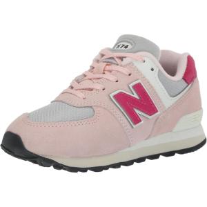 imageNew Balance UnisexChild 574 V1 70s Racing Laceup SneakerCrystal PinkCarnival Pink