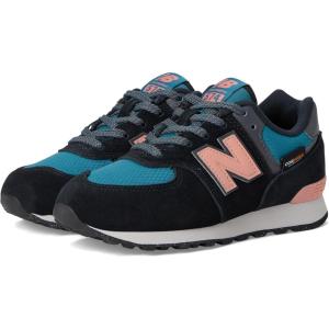 imageNew Balance UnisexChild 574 V1 Season Laceup SneakerBlackOmega Pink