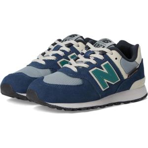 imageNew Balance UnisexChild 574 V1 Season Laceup SneakerNb NavySlate Gray