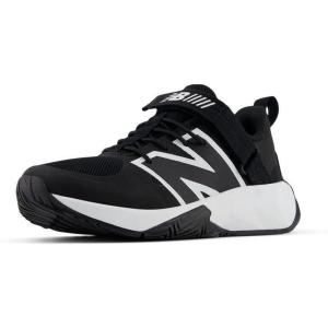 imageNew Balance UnisexChild FuelCell Play V1 Hook and Loop Running ShoeBlackWhite