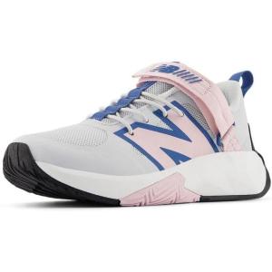 imageNew Balance UnisexChild FuelCell Play V1 Hook and Loop Running ShoeQuartz GreyRose SugarSea Stone