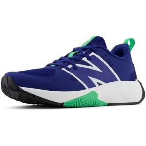 imageNew Balance UnisexChild FuelCell Play V1 Laceup Running ShoeInkwellGreen AppleWhite