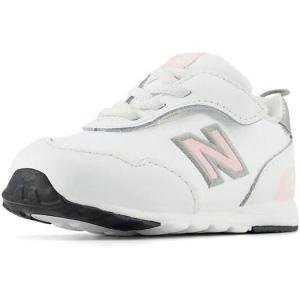 imageNew Balance UnisexChild Kids 515 Newb Hook ampamp Loop SneakerWhiteShell Pink