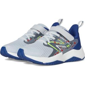 imageNew Balance UnisexChild Rave Run V2 Bungee Lace with Top Strap ShoeGraniteInkwellPixel Green