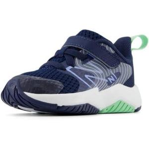 imageNew Balance UnisexChild Rave Run V2 Bungee Lace with Top Strap ShoeNb NavyElectric SkySweetgrass
