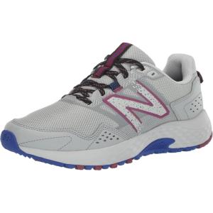imageNew Balance Womens 410 V8 Trail Running ShoeGrey MatterMarine BlueScorpio
