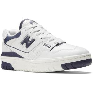 imageNew Balance Womens 550 SneakersWhite With Purple Accents