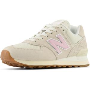 imageNew Balance Womens 574 V2 Sea Salt SneakerLinenMid Century PinkSea Salt