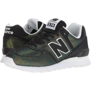 imageNew Balance Womens 574 V2 Spring SneakerBlackWhite