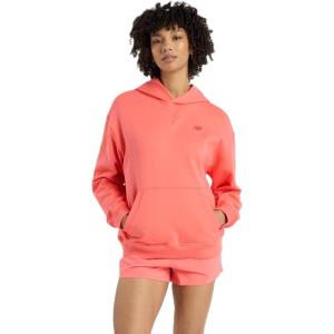 imageNew Balance Womens Athletics French Terry HoodieDrift Red