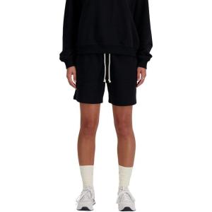 imageNew Balance Womens Athletics French Terry ShortBlack