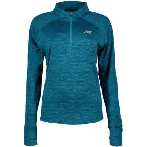 imageNew Balance Womens Athletics Heat Grid Half ZipTerrarium Heather