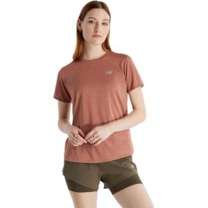imageNew Balance Womens Athletics TShirtSparrow Heather