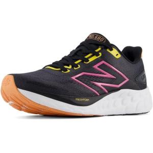 imageNew Balance Womens Fresh Foam 680 V8 Running ShoeBlackPhantomReal Pink