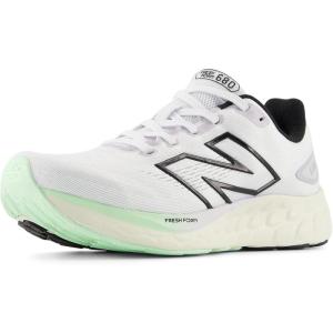 imageNew Balance Womens Fresh Foam 680 V8 Running ShoeWhiteGrey MatterTaro