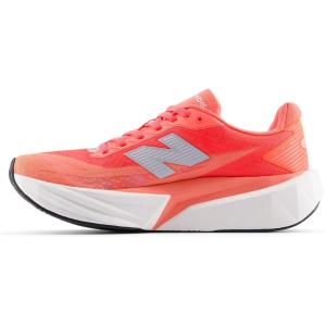 imageNew Balance Womens FuelCell Rebel V5 Running ShoeUrgent RedWhiteSilver Metallic