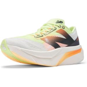 imageNew Balance Womens FuelCell Supercomp Elite V4 Running ShoeWhiteBleached Lime GloHot Mango