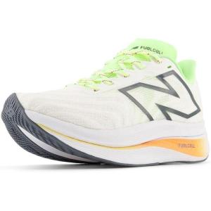 imageNew Balance Womens FuelCell Supercomp Trainer V2 Running ShoeWhiteBleached Lime GloHot Mango