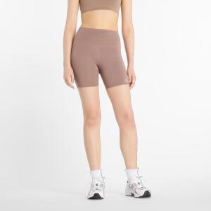 imageNew Balance Womens Nb Harmony High Rise Short 6quotEarth Shadow