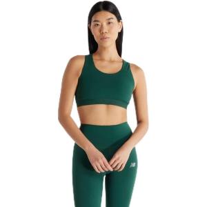 imageNew Balance Womens Nb Sleek Medium Support Pocket Sports BraNightwatch Green