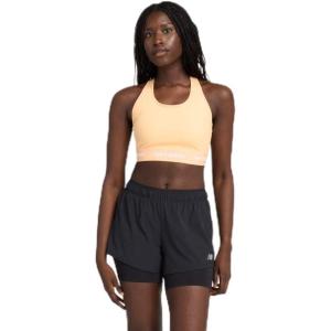 imageNew Balance Womens Nb Sleek Medium Support Sports BraPeach Blossom